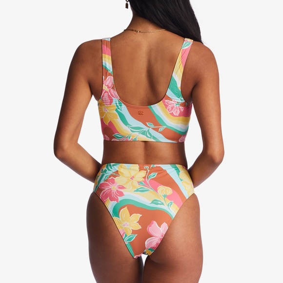 π₯π₯BILLABONG - CHASIN SUNBEAMS CROP TANK MAUI BIKINI SETπ₯π₯ - Picture 5 of 10